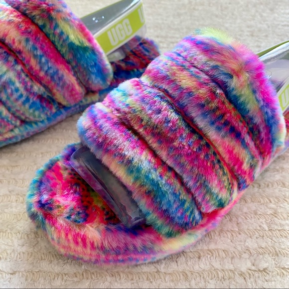 NWT Ugg Fluff Yeah Pixelate slippers - Picture 11 of 15